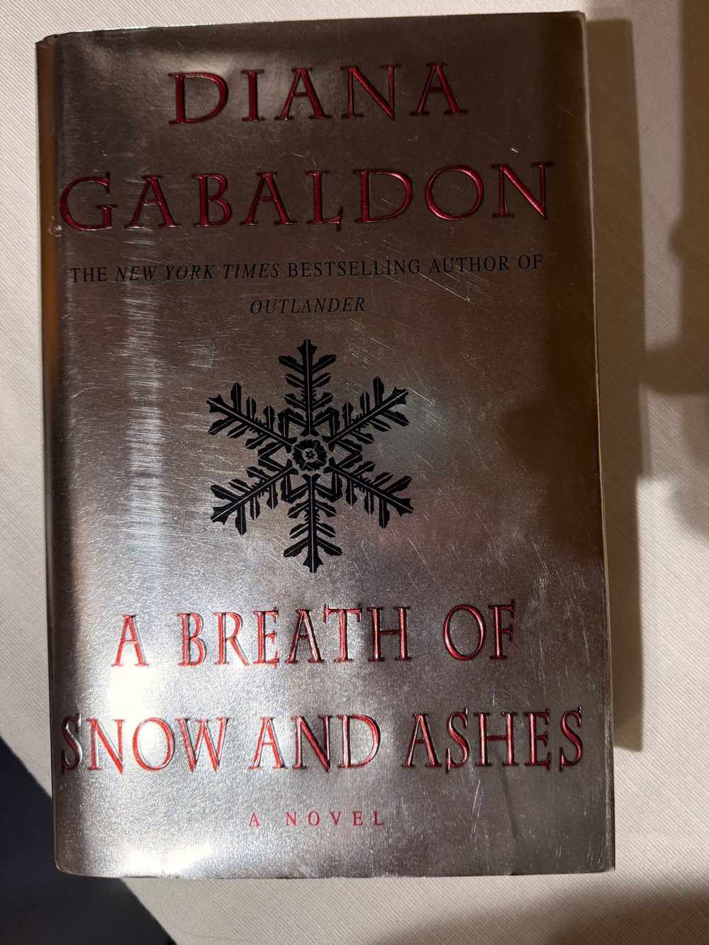 A Breath of Snow and Ashes - Diana Gabaldon Silver Hardcover Novel